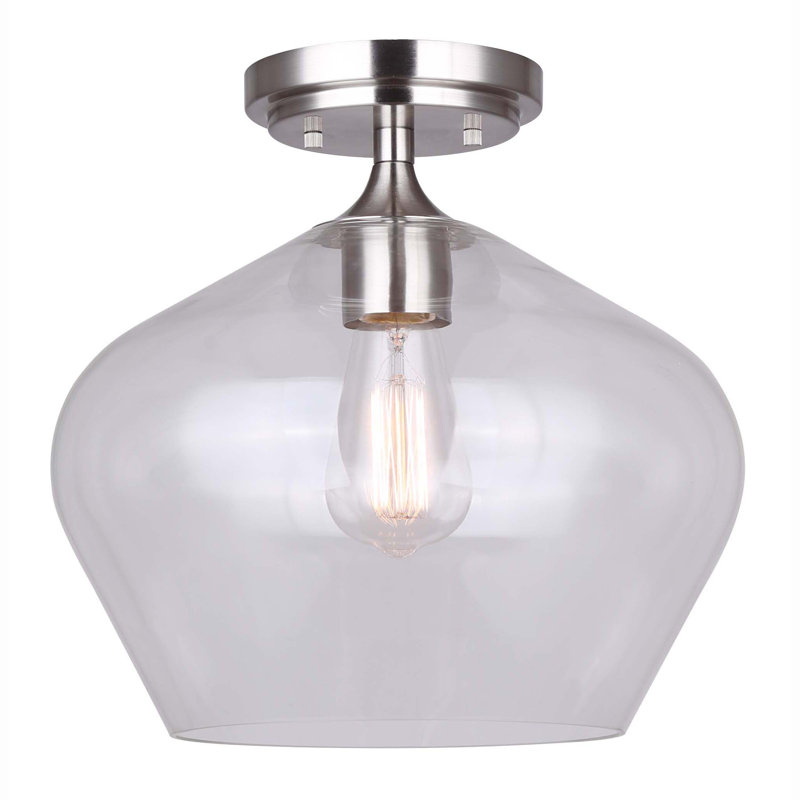 Alaria Glass Semi Flush Mount