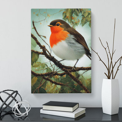 Cecilton Robin Bird Painting Vol.3 - Wrapped Canvas