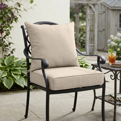 Coussin de siège / dossier à assise profonde pour l'intérieur et l'extérieur 5 po
