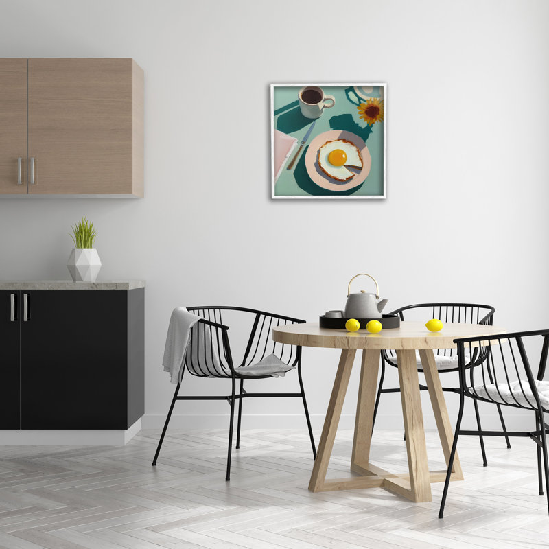 «Kitchen Brunch Meal», estampe numérique encadrée par Walker Noble, Giclée encadrée blanc bord de mer, H 24 po x l 24 po