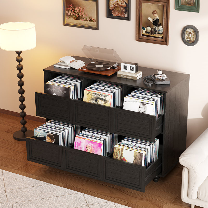 85 cm H Media Shelves, Black