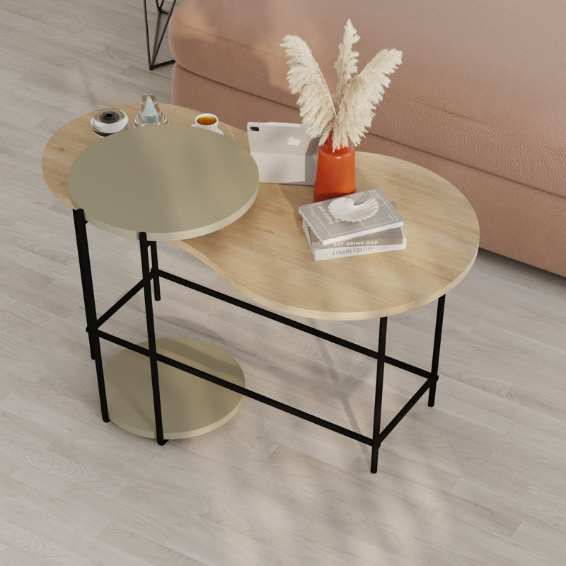 Adreona Four Leg Coffee Table, Ash Green