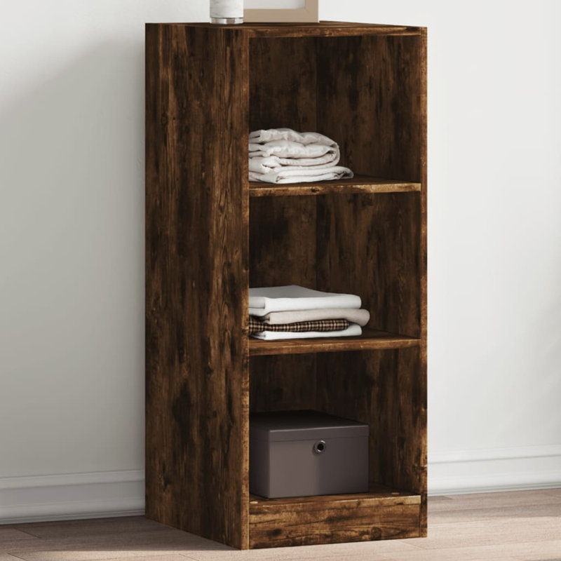 Amareya Manufactured Wood Wardrobe, 102cm H x 48cm W x 41cm D, Smoked Oak
