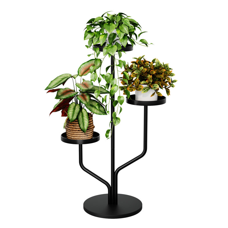 Support pour plante à 3 niveaux - étagère intérieure / extérieure pour plusieurs pots, salon / chambre à coucher / balcon