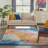 Abstract Handmade Tufted Orange Area Rug-307457958