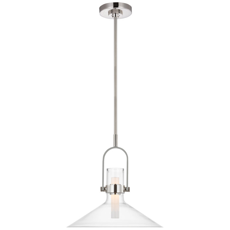 Larkin 2 - Light LED Pendant, 14" H x 14" W x 14" D, Polished Nickel