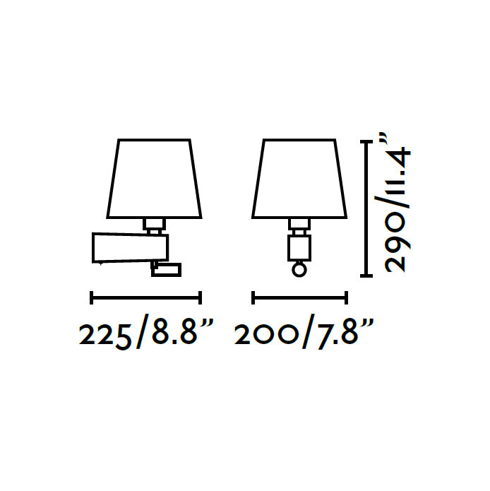 Room LED Armed Sconce, White