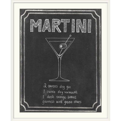 « iii », affiche rétro Chalkboard Cocktails