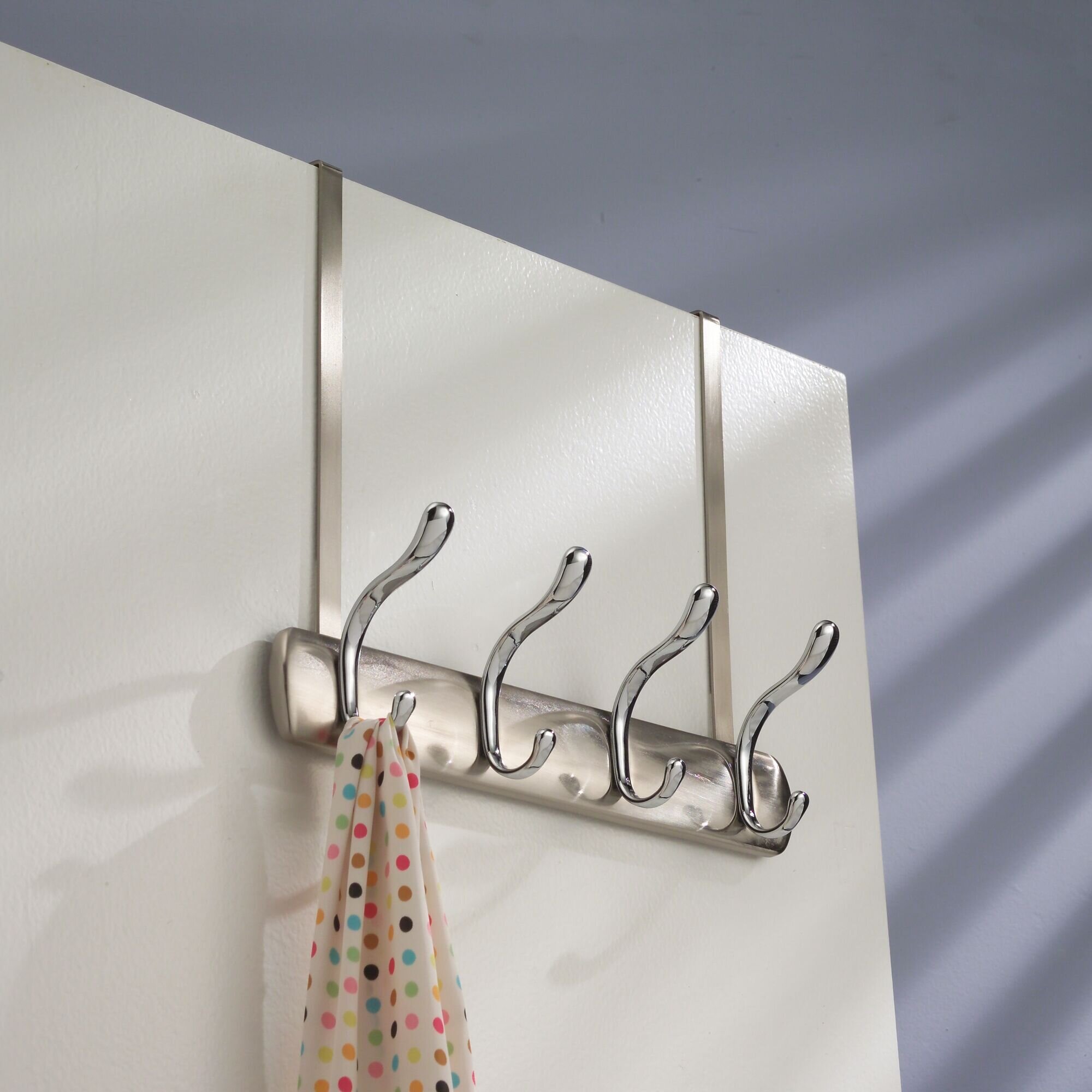 iDesign Stainless Steel Over the Cabinet Double Towel Bar