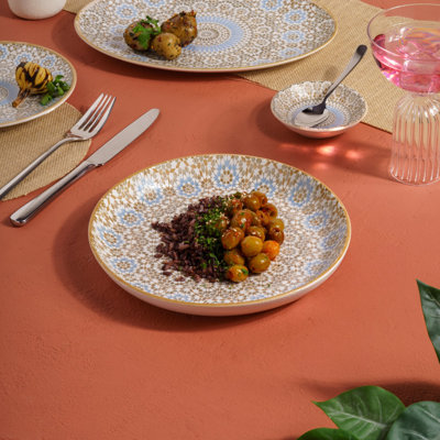 Cruise-Tangier Premium Porcelain Flat Dining Plates