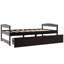 Lit plateforme simple avec deux tiroirs-1548096489