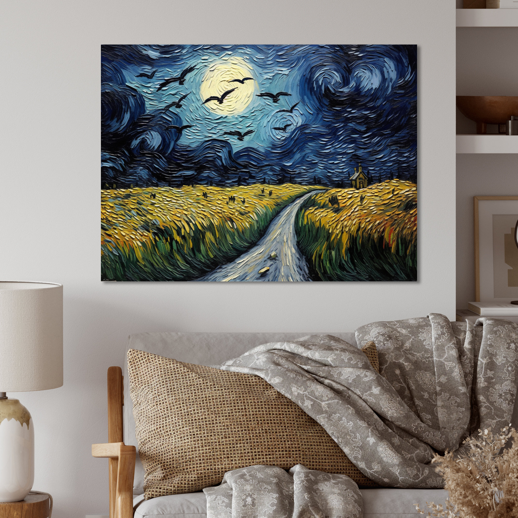 Winston Porter Vangogh Cornfield With Crows - Vangogh Metal Wall Decor ...