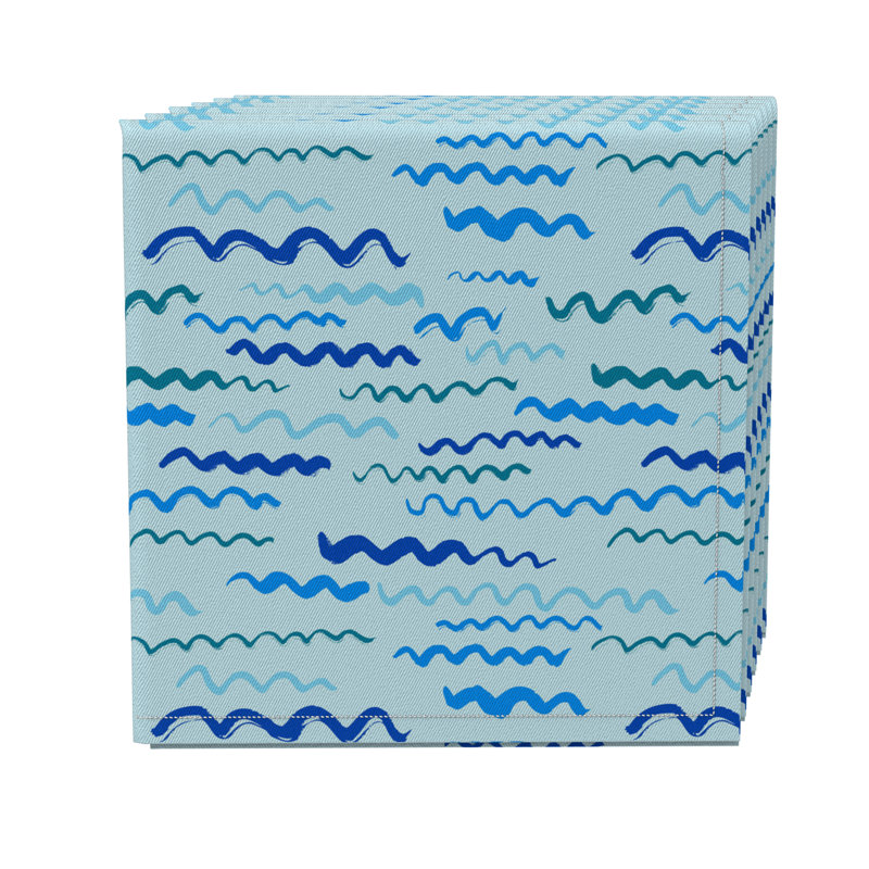 Cotton Twill Abstract Square Napkin