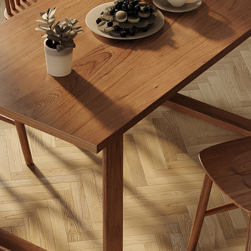 Modern Ashwood Dining Table, 29.53"H x 78.74"L x 31.5"W