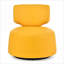 Fauteuil d'appoint pivotant de 29,13 po de largeur à 360 degrés, siège rembourré pour adultes, chambre à coucher de salon