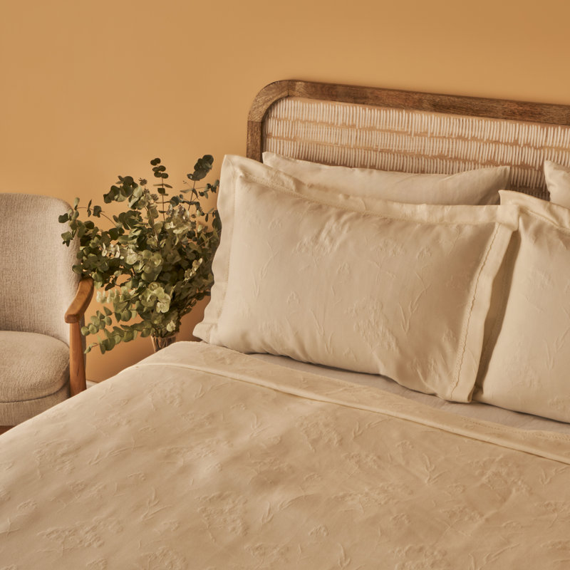 Ensemble de couvre-lit exclusif en coton jacquard