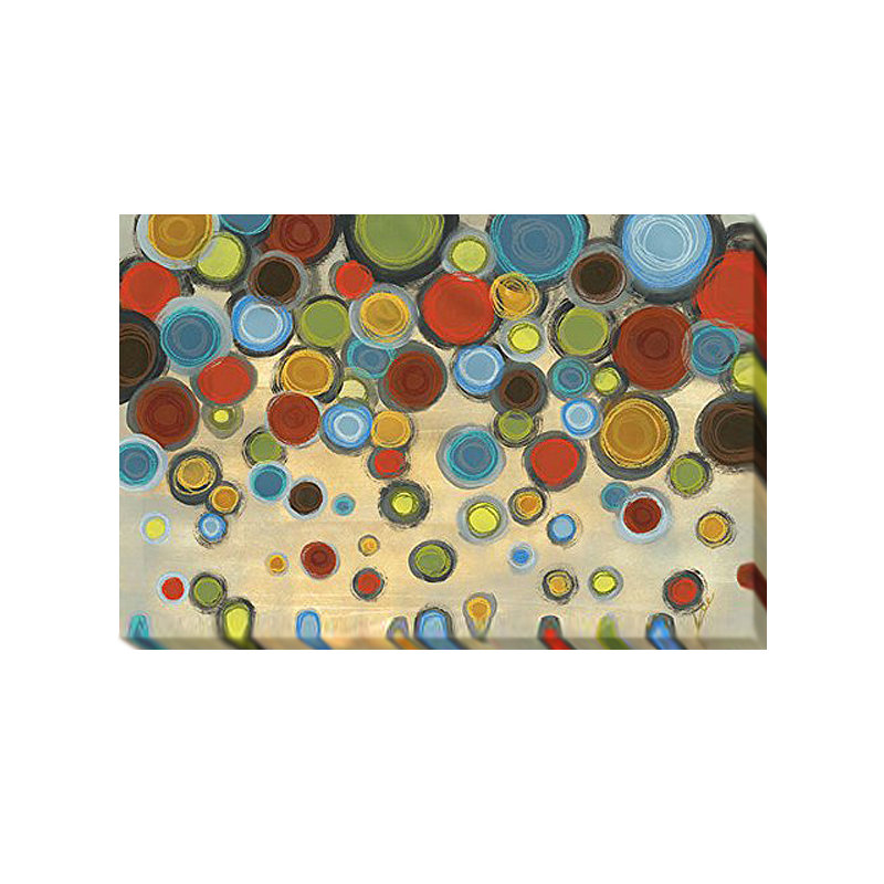 « rétro cercles », impression sur toile tendue, 24 po x 36 po