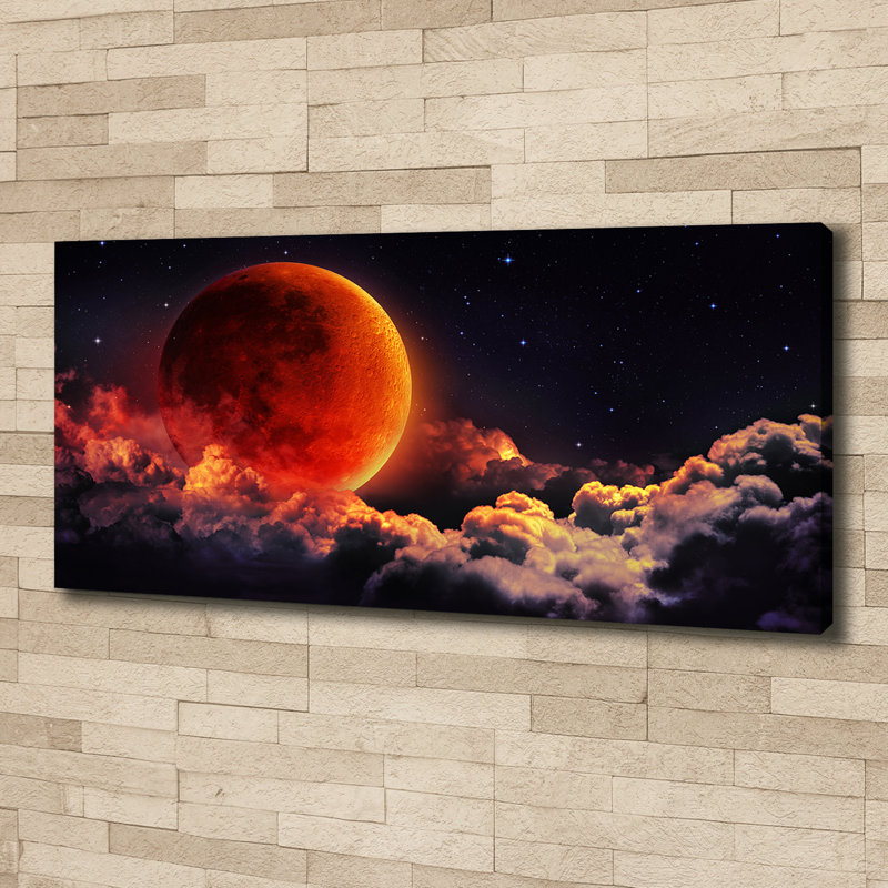 Moon Canvas Eclipse - Wrapped Canvas Print