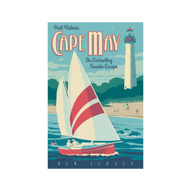 Cape May Travel by Jim Zahniser - Print on Canvas, Wrapped Canvas, 66.04cm H x 45.72cm W x 1.91cm D