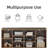 Modern 10 Pair Shoe Storage Cabinet, Shoe Bench with Cushion, Entryway Shoe Rack-35671549