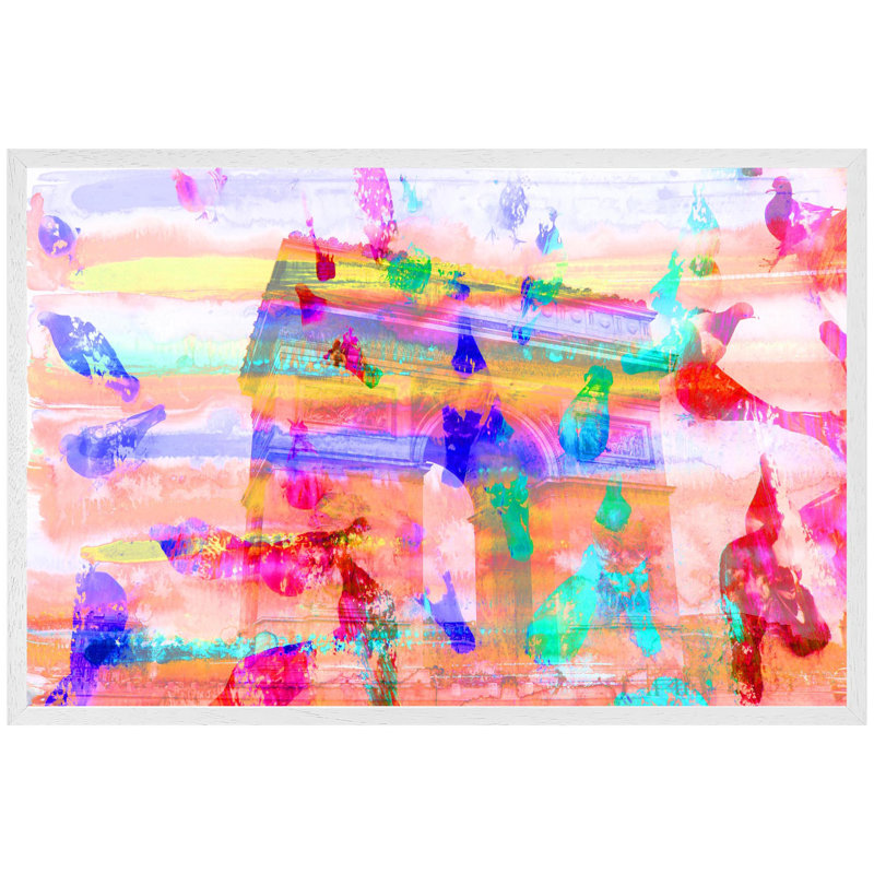 Single Picture Frame Print, 76cm H x 114cm W, White