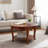 Traditional Round Open Storage Shelf Coffee Table-1934190004
