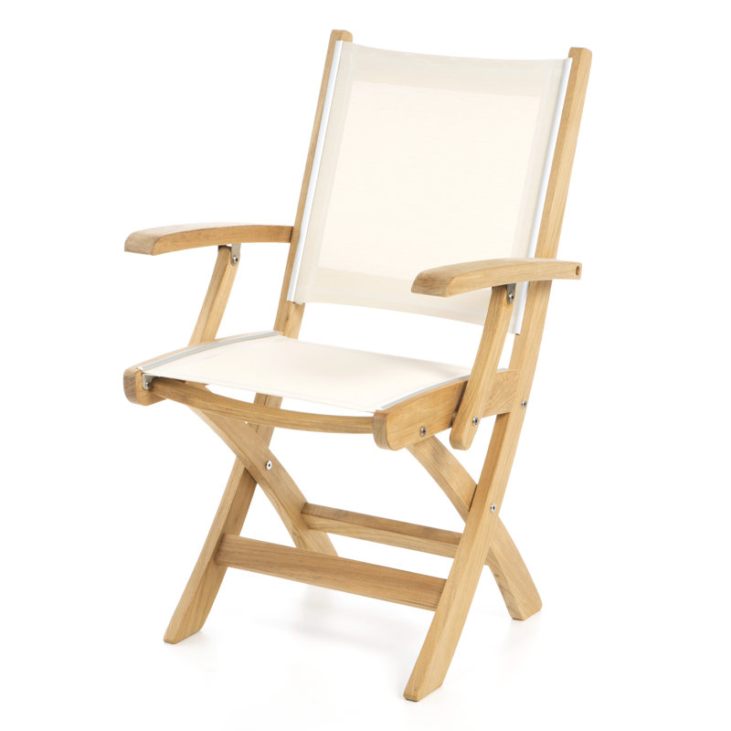 St. Tropez Outdoor Teak Dining Armchair, Slate