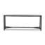 HAMMERED IRON 78'' W Marble Console Table
