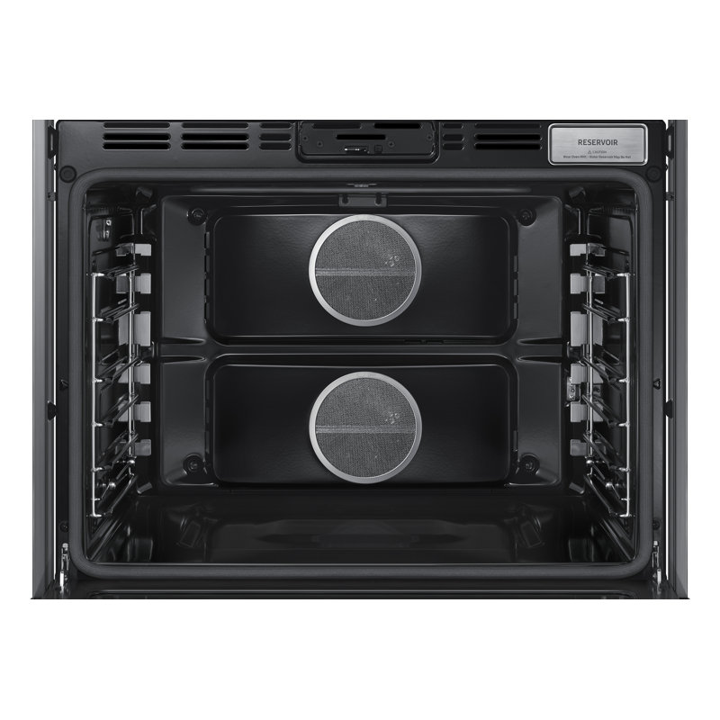 30" Single Wall Oven Steam, Contemporary, Graphite Stainless