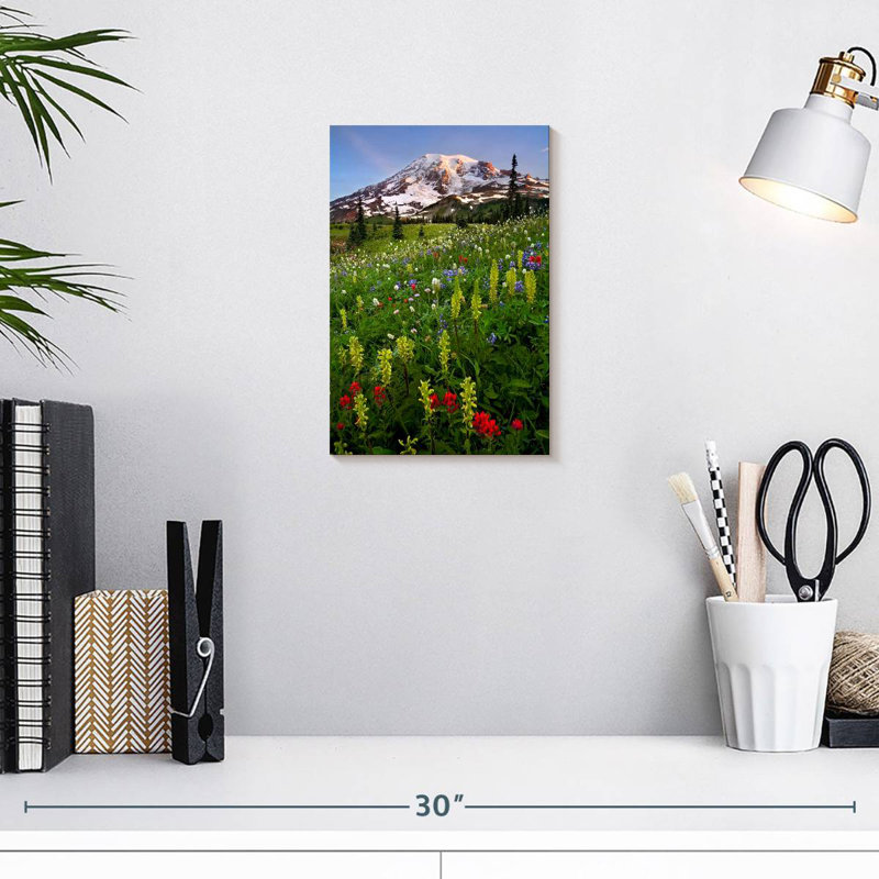Alvord Mount Rainier Wildflowers, H 12 po x l 8 po