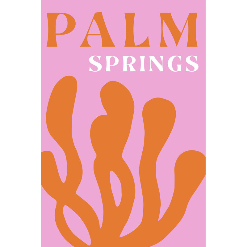 Palm Springs par Yaffa G, H 41 po x l 27 po, Toile tendue