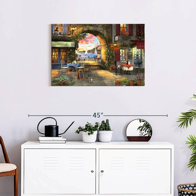 Sireci Mediterranean Evening, 20" H x 30" W