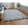 Tapis bohémien et éclectique en polyester Caide