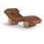 Tissu de polyester cognac