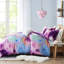 Édredon multicolore Tie Dye pour lit simple / simple TG, lit carré décoratif TG, lavable à la machine, bordures passepoilées