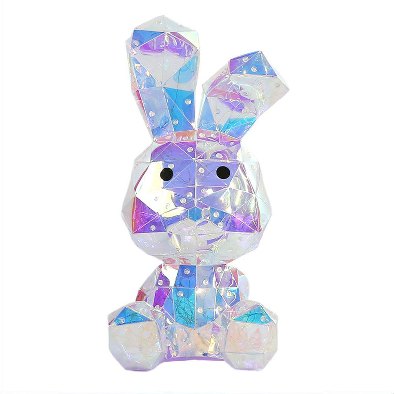 Prismatic Iridescent Spring Easter Bunny 16in - Mitzie