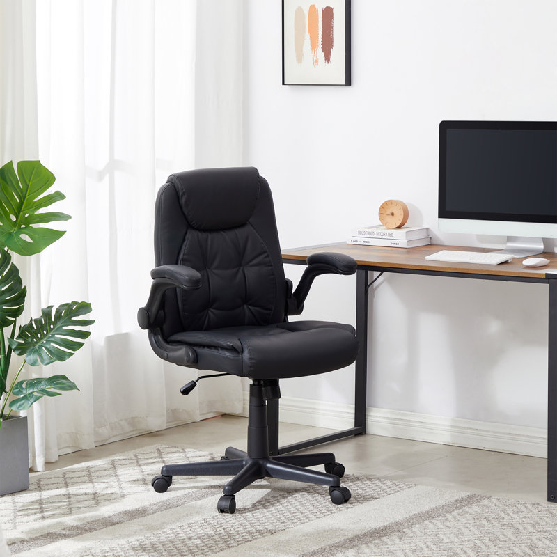 Fauteuil de direction en similicuir Nimmo, Noir