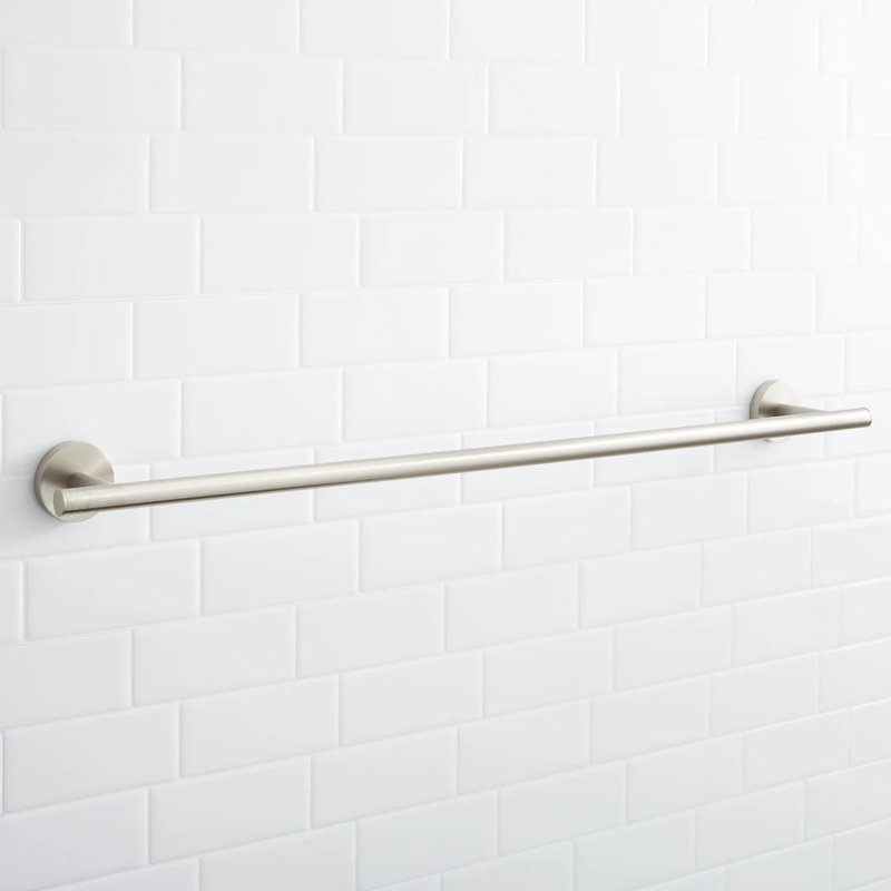 24" Exira Collection Wall-Mount Towel Bar, Brushed Nickel