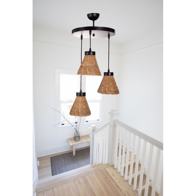Luminaire suspendu cloche en grappe 3 lumières Impson