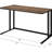 Walnut And Black Writing Desk With USB Port, Spacious Work Surface, And Open Base Design For Comfort And Convenience.-1260108329