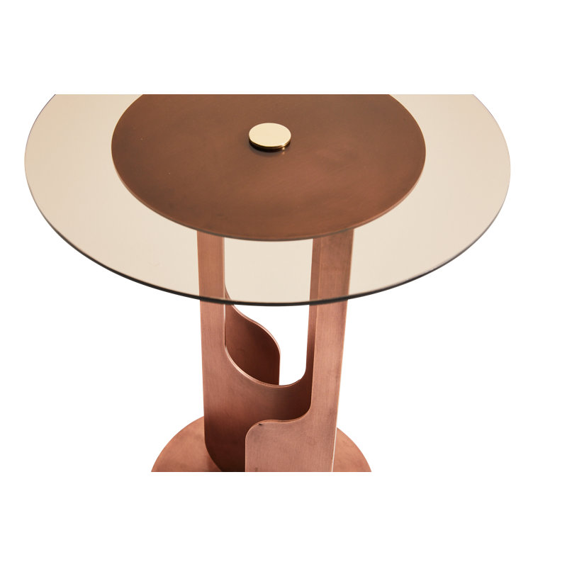Egg Designs 'Drop' Glass End Table