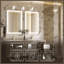 Miroir de salle de bain avec éclairage à DEL à intensité variable et miroir antibuée 3 couleurs Johnn-1556908492