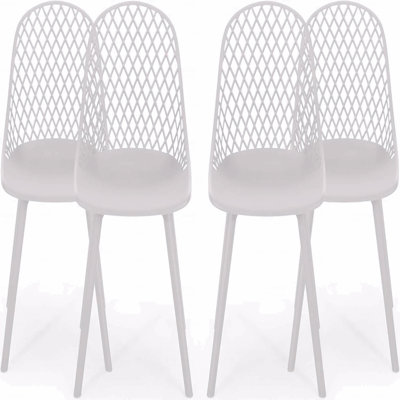 Ensemble de 4 chaises de patio d'extérieur