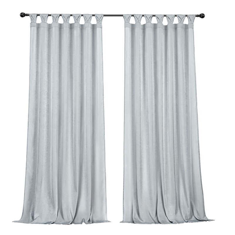 Room Darkening Curtain Pair, Silver, 52" W x 84" L