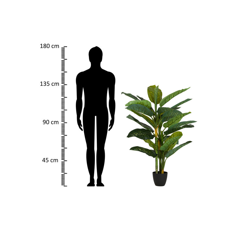 135cm Faux Banana Leaf Plant in Pot