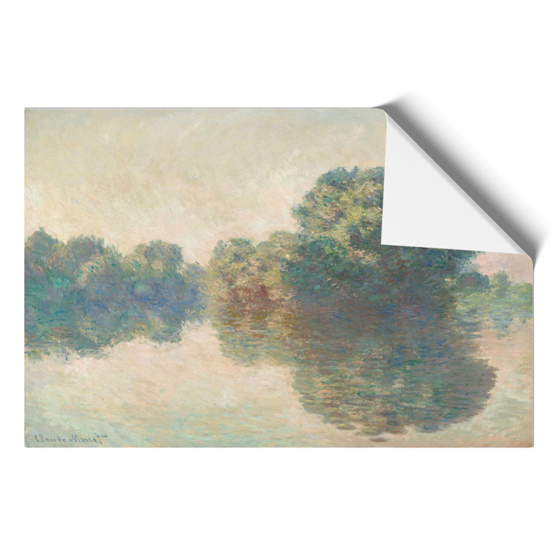The Seine at Giverny by Claude Monet - Unframed Painting, 42cm H x 59cm W x 0.1cm D