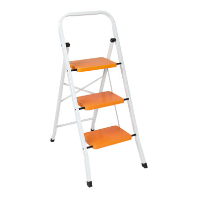 3-stufiger Tritthocker Michigan aus Stahl