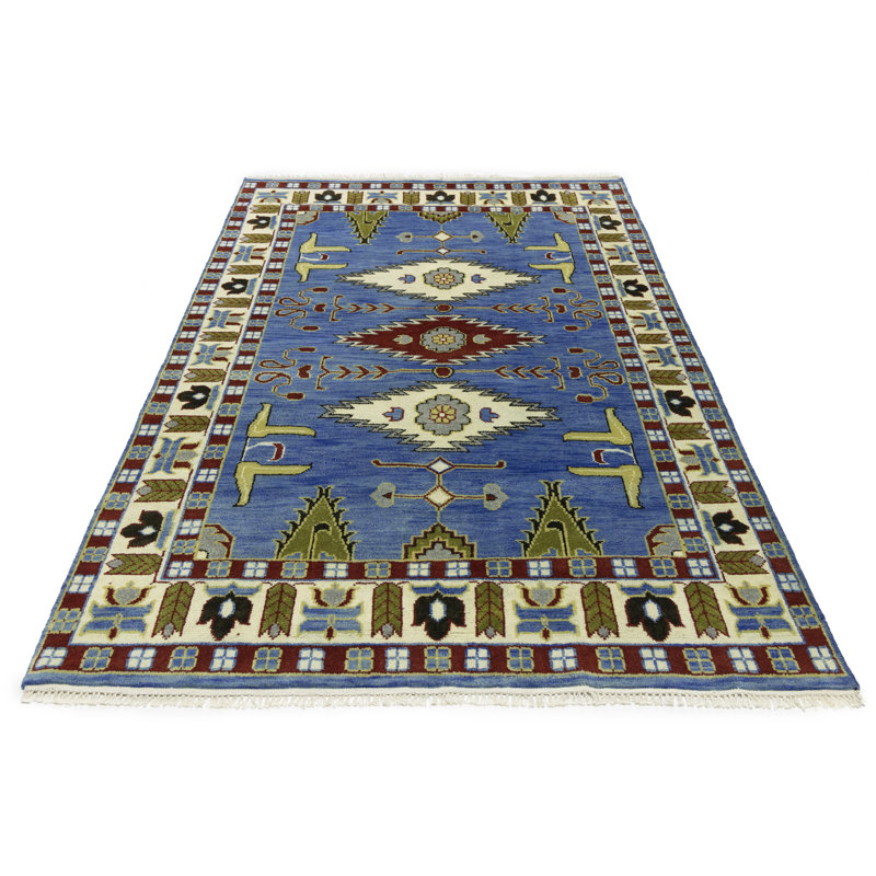 Tapis rectangulaire en laine 5 pi 10 po x 8 pi 11 po Kariss