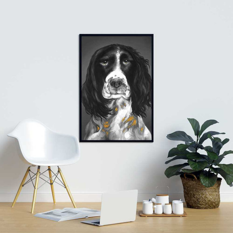 Beautiful English Springer Spaniel - Hyperrealist Canvas Art