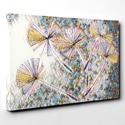 Flower Dandelion Seeds 1 - Wrapped Canvas